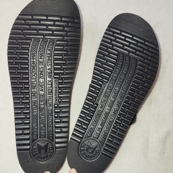 Mephisto Helena Sandals Women's Size US 9.5 EU 40 Black Silver New - Picture 2 of 7